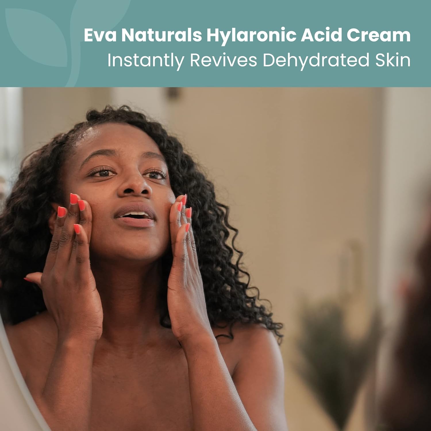 Eva Naturals Hydrating Face Cream with Hyaluronic Acid - Anti-Aging, Wrinkle Face Moisturizer for Women and Men, With Aloe Vera & Retinol For Face - Firming Day & Night Cream (1.7 Fl Oz) - Image 7