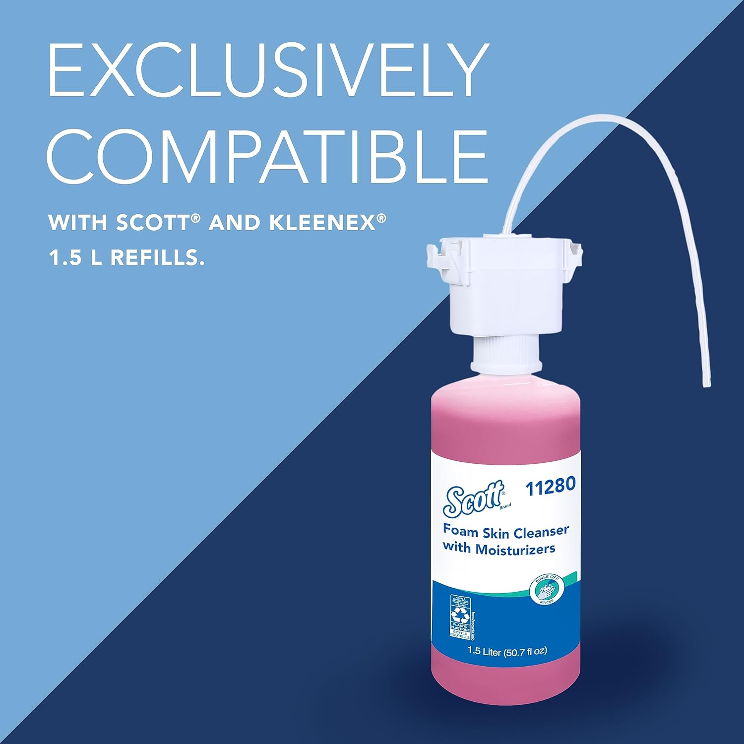 Kimberly-Clark Professional™ Touchless Counter Mount Soap and Hand Sanitizer Dispenser (47604), Chrome, 1.5 L Capacity, 2.12" x 4.25" x 5.56" (Qty 1) - Image 4