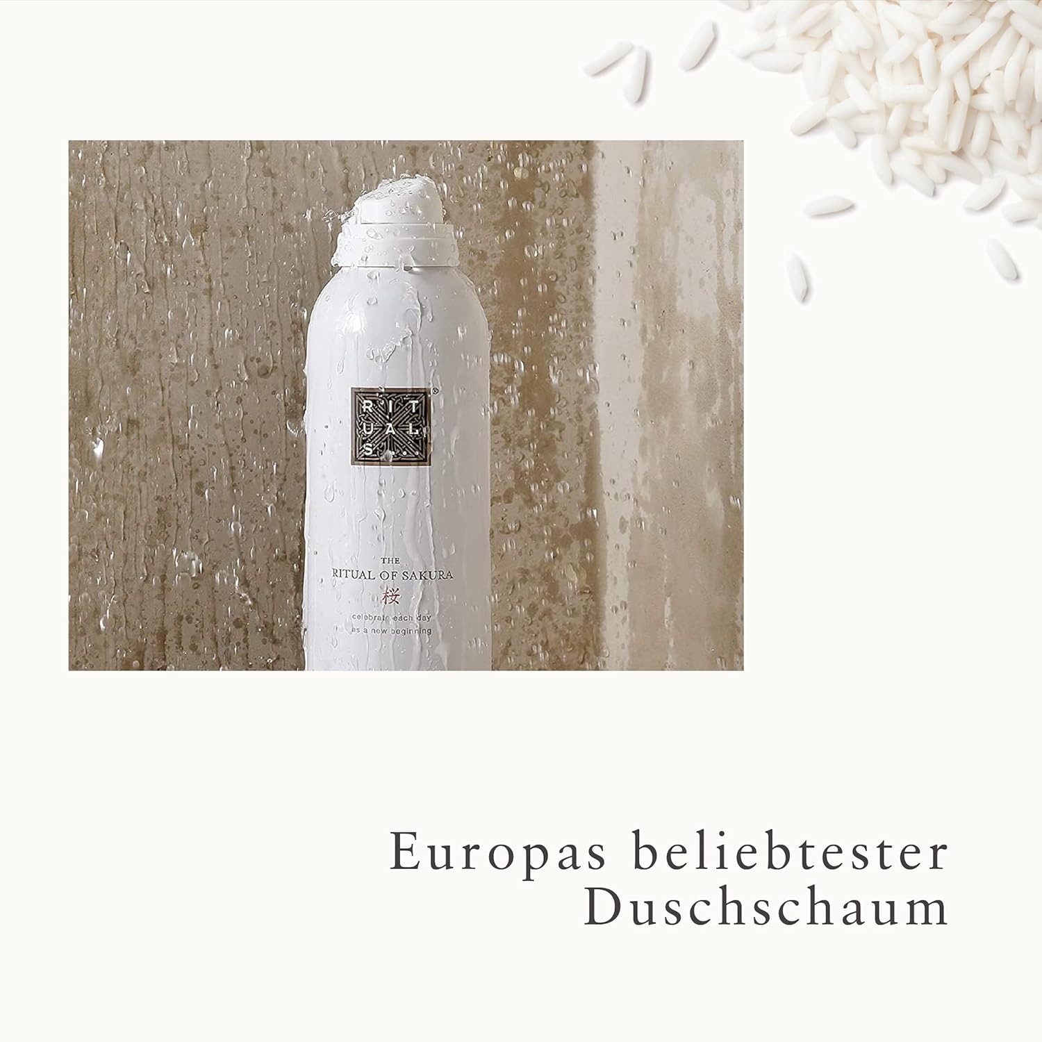 RITUALS Sakura Renewing Foaming Shower Gel 6.7 Fl Oz Moisturizing Body Wash with Rice Milk Cherry Blossom - Image 4