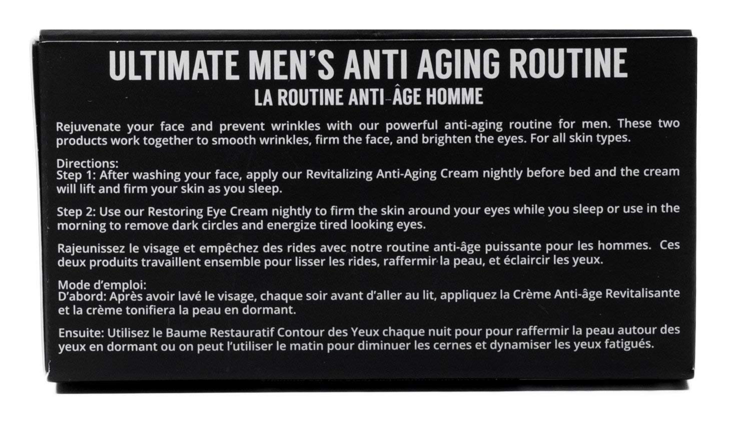 Brickell Men's Ultimate Anti-Aging Routine Night Cream and Eye Cream 2 oz Unscented - Image 5