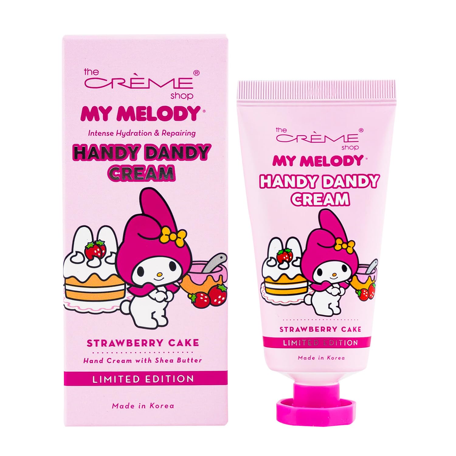 SANRIO The Creme Shop x Hello Kitty and Friends Hand Lotion Pack - Bundle with 3 Shea Butter + Vitamin E Hello Kitty Lotions Scents Strawberry Cake, Apple Blossom, Peach Plus Bookmark Lotion Set - Image 3