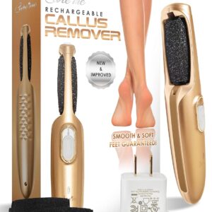 Powerful Electric Callus Remover Wand – Rechargeable Foot File, Grinder & Scrubber - Removes Dry, Dead, Hard Skin & Calluses – Best Pedicure Tool for Soft, Smooth Feet for Men & Women