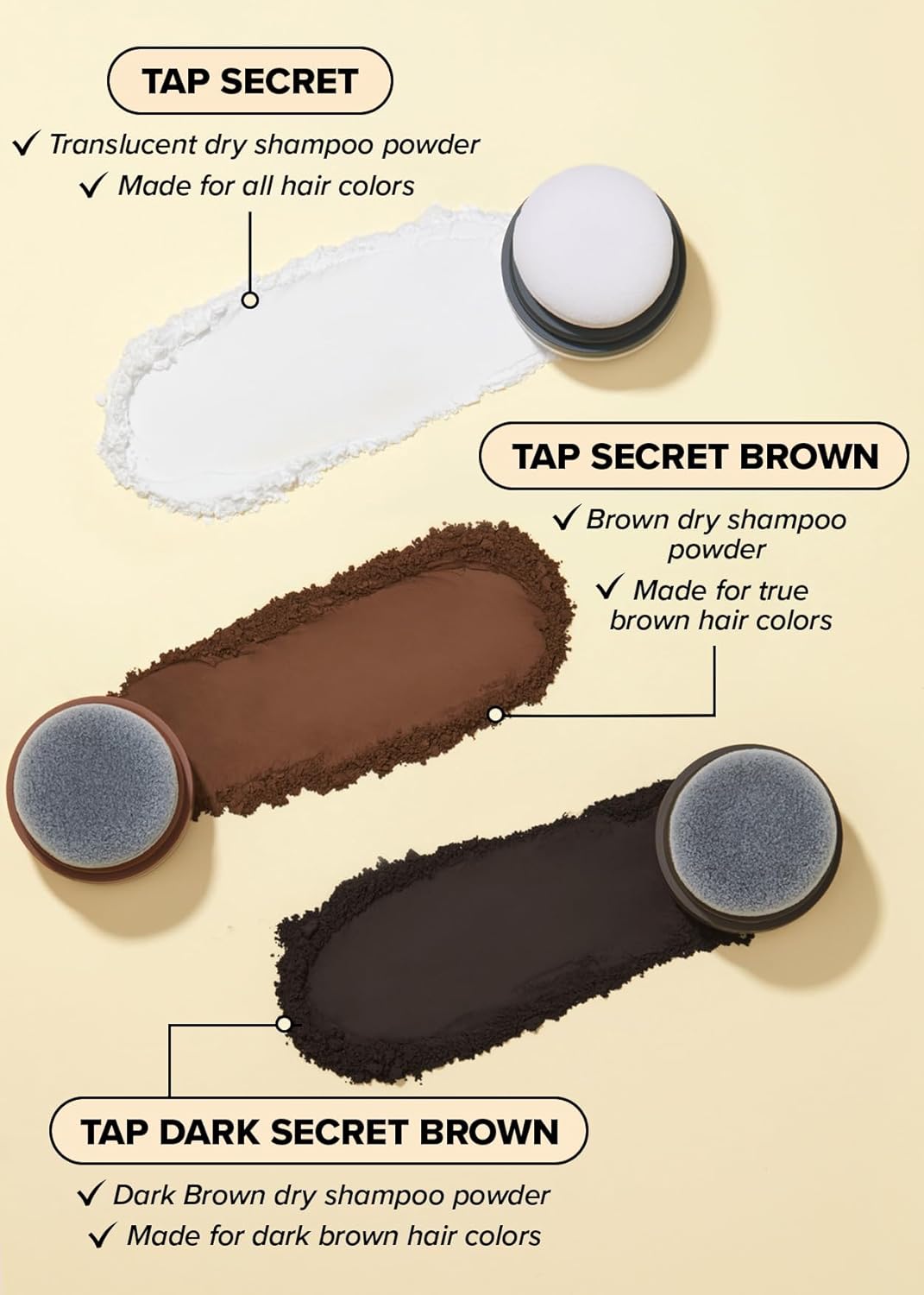I DEW CARE Dry Shampoo Powder Twin Pack Travel Size Original Black Ginseng No White Cast - Image 8