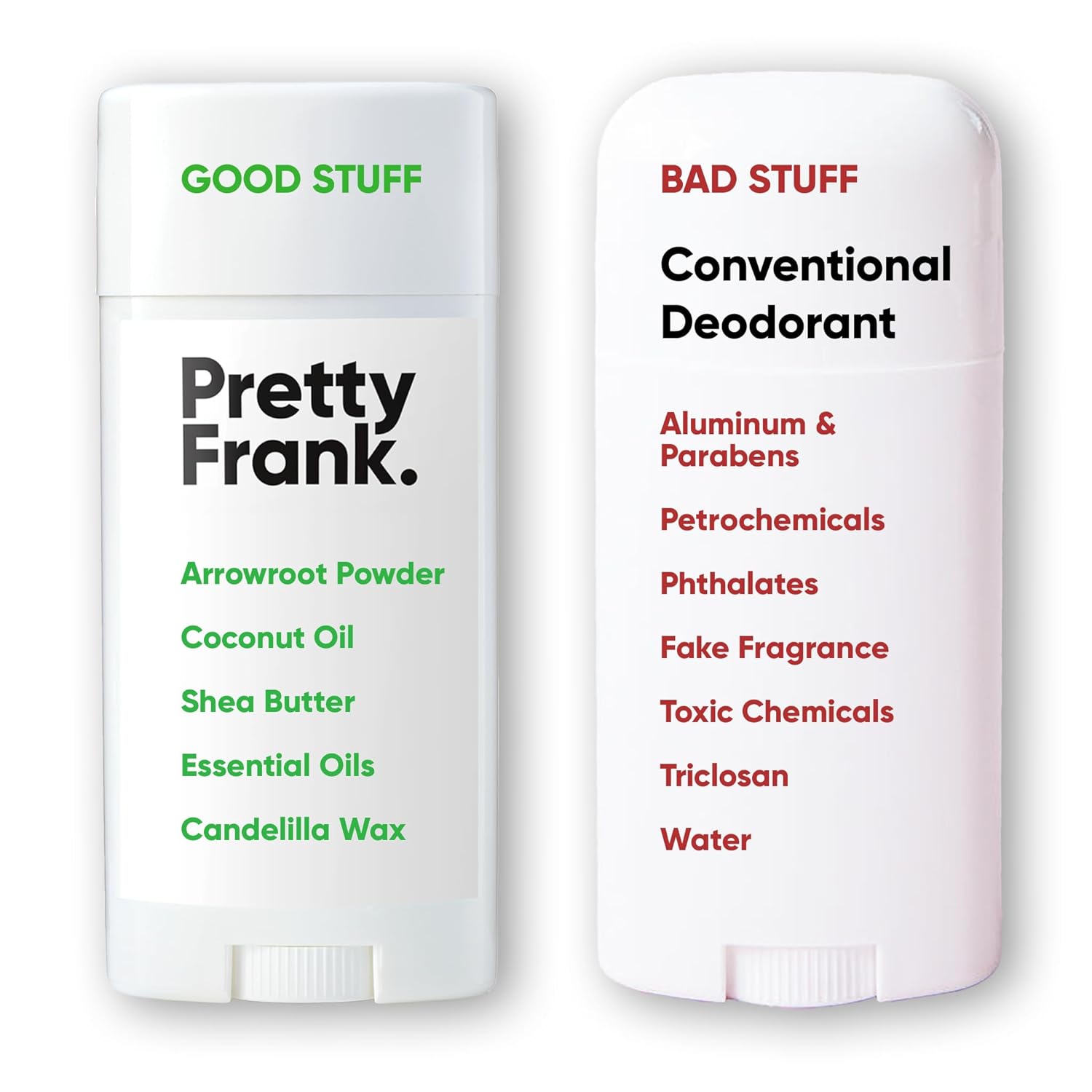Pretty Frank Natural Aluminum-Free Deodorant Stick, Lavender (2-Pack) | All-Day Odor Control for Women & Men | Effective, Skin Soothing Formula with Safe, Organic Ingredients and Essential Oils - Image 6