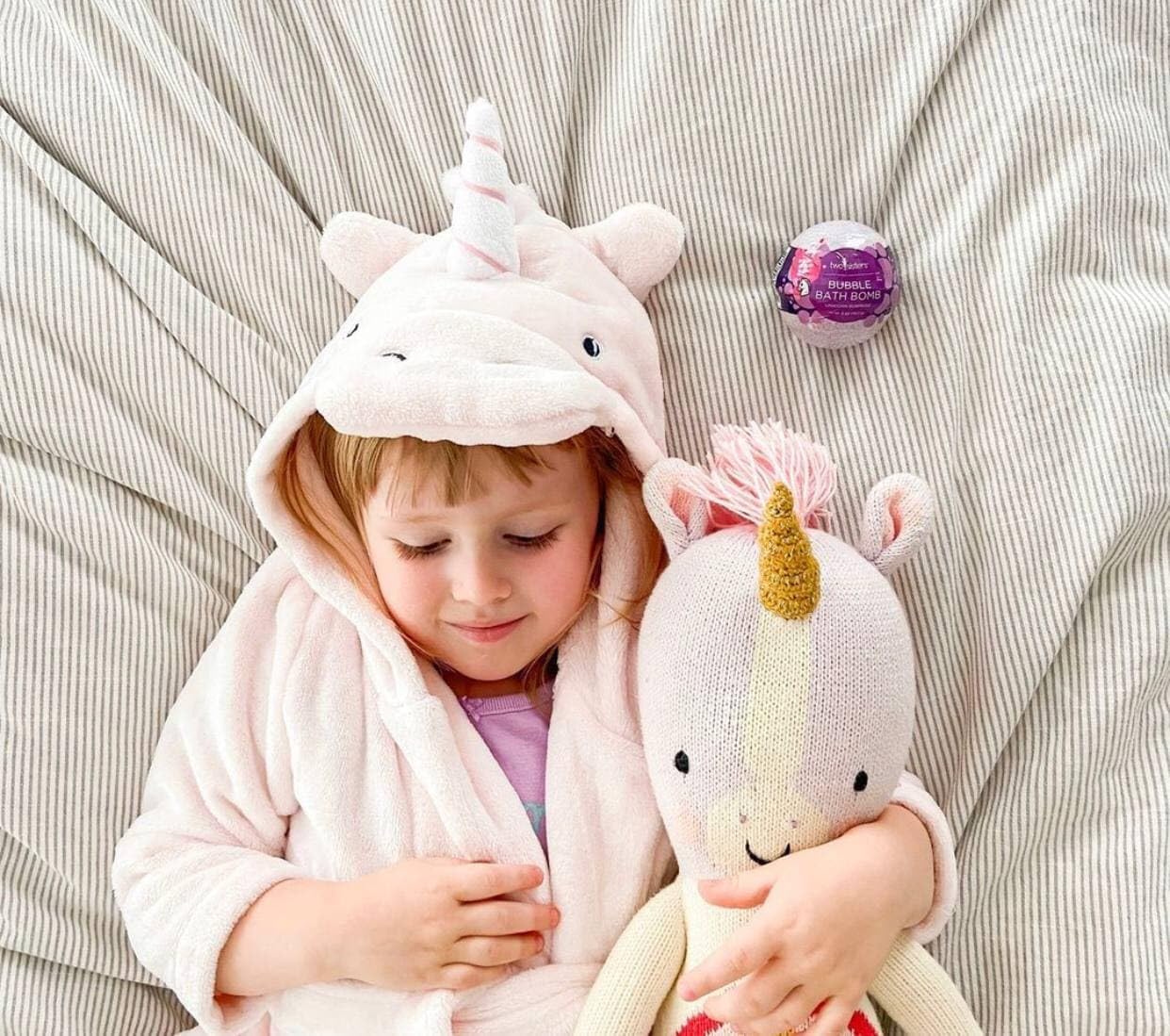 Unicorn Bath Bomb for Girls with Surprise Squishy Toys Inside by Two Sister - Large Bubble Bombs for Kids - Moisturizes Dry Sensitive Skin, Releases Color, Scent, Bubbles - Ideal Gift by Two Sisters - Image 9