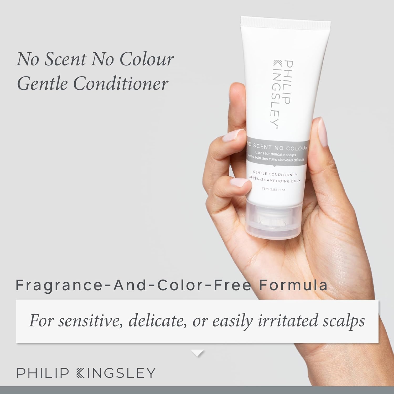 Philip Kingsley Scalp Care Discovery Collection - Includes No Scent No color Shampoo and Conditioner and Overnight Scalp Barrier Serum for Sensitive and Delicate Scalps - Image 4