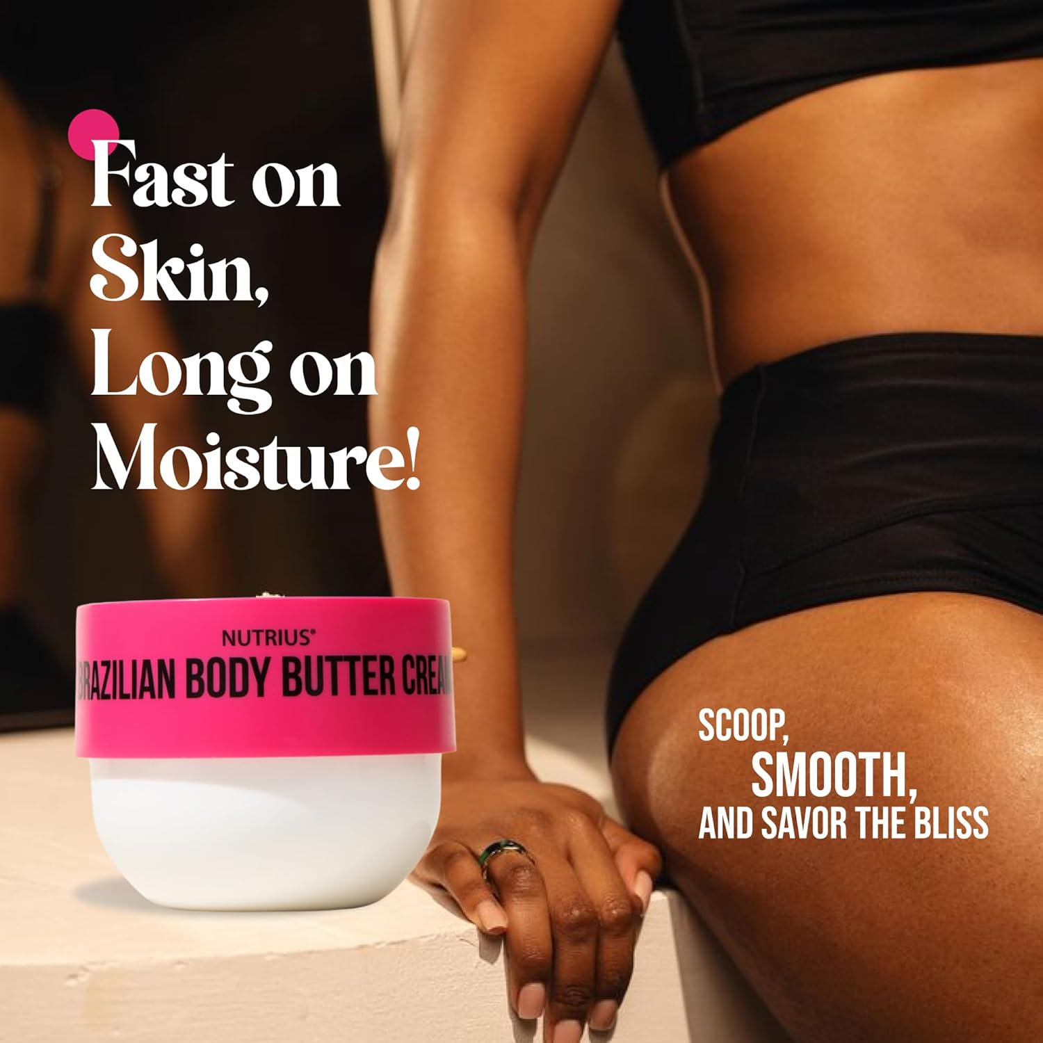 Nutrius Coco and Berry Bliss Brazilian Body Butter Cream 2 Pack 6 FL OZ Each New - Image 3