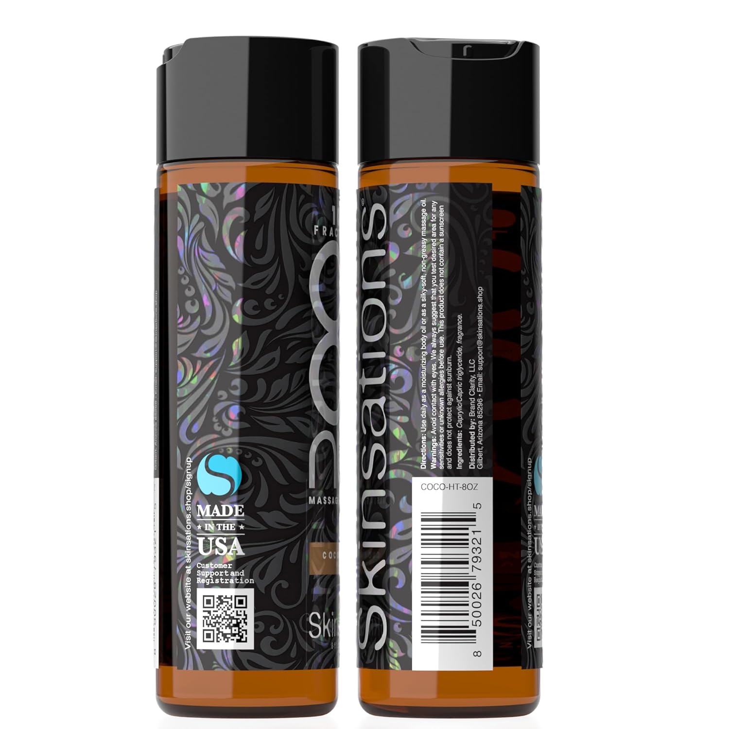Skinsations - Scented Body Oil - Coconut Spice - 100% Fractionated COCONUT Oil - Fragrance Oil for Skin, After Shower Body Oil for Women and Men, Body Moisturizer, Bath Oil, Hydrating Massage Oil - Image 9