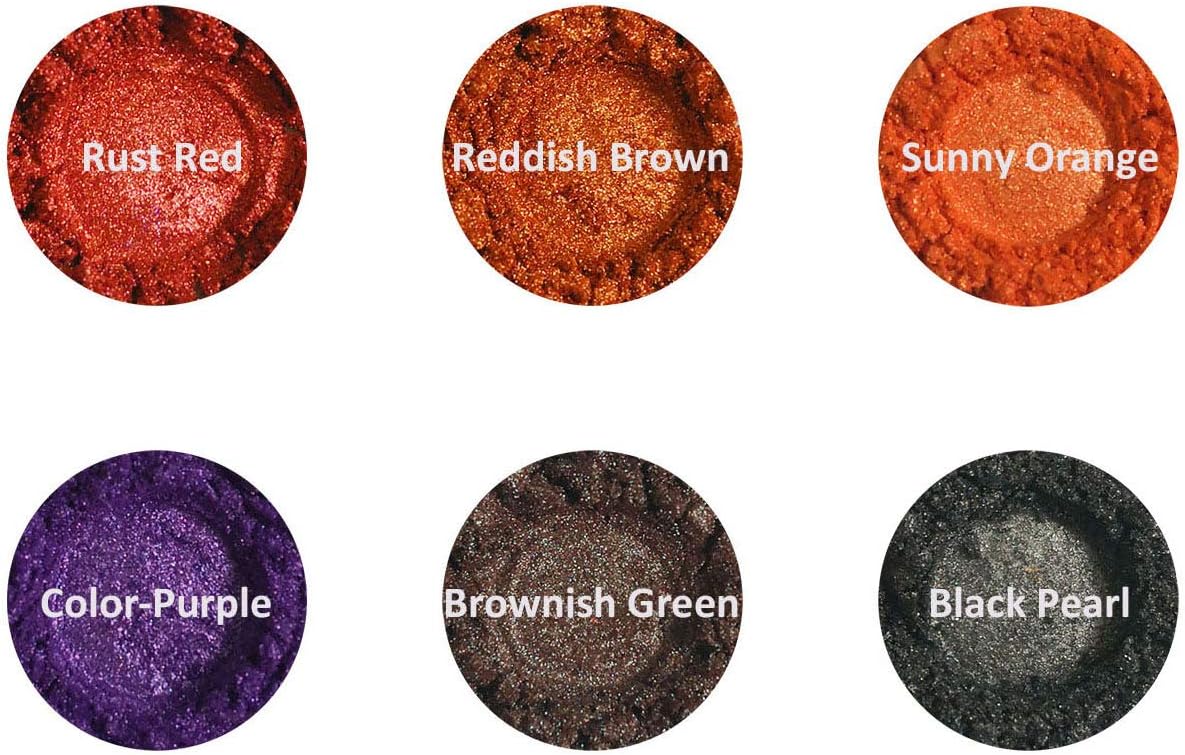 VITARIE Mica Powder Pigment Set 12 Colors 10g/0.35oz Each for Epoxy Resin,Soap Making,Nail Polish, Bath Bombs, Candle Making - Image 4