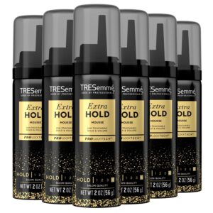 TRESemmé Extra Hold Mousse for Curls, Volume & Frizz Control - Hair Care Product for Women & Men, Travel Size, 2 Oz (Pack of 6)