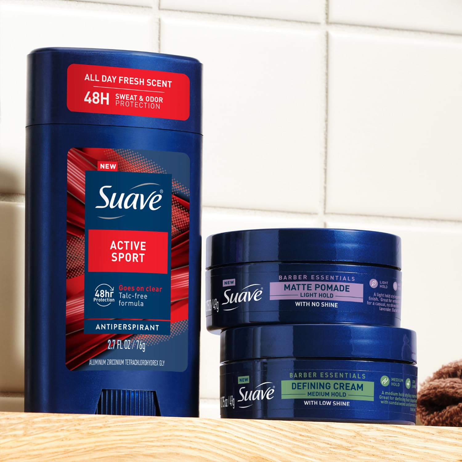 Suave Men’s Body Wash, Energizing Sport + Antiperspirant Deodorant for Men, Active Sport, Bergamot & Wood, 48H Sweat & Odor Protection (2 Piece Set) - Image 7
