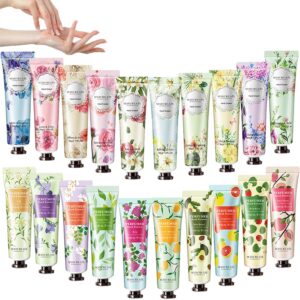 20 Pack Plant Fragrance Hand Cream Moisturizing Hand Cream for Dry Hands Thanksgiving Christmas Gift Set Travel Size Hand Lotion
