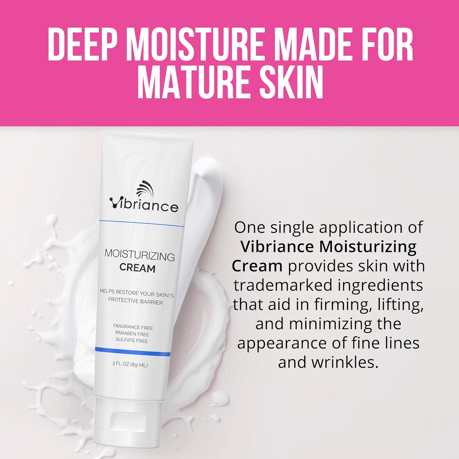 Vibriance 3 Fl Oz Nourishing Plant-Based Face Cream for All Skin Types - Image 4