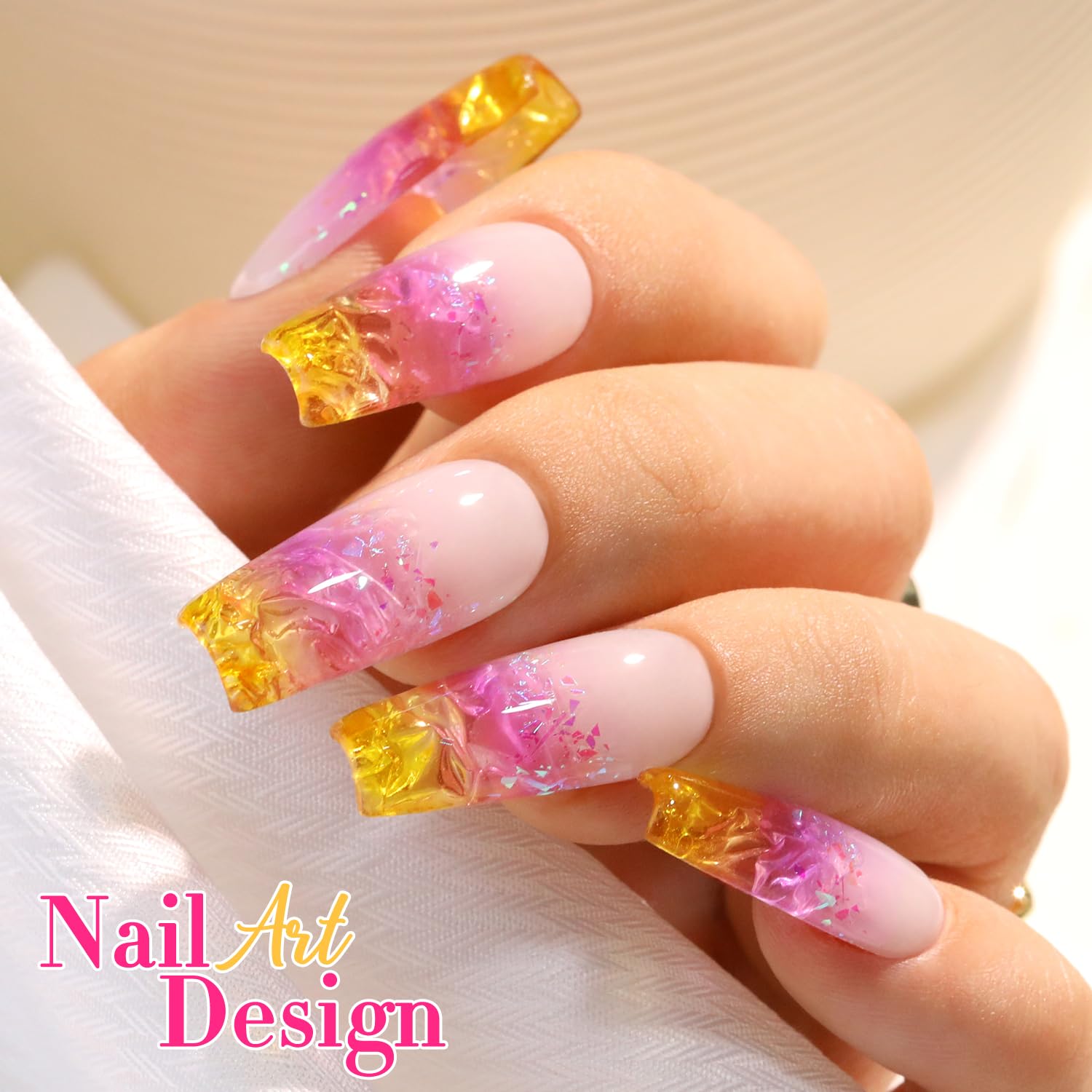 Double Rhythm 6 Pcs 15 ML Gel Polish Set Same Color Same Bottle Soak Off Gel Polish Kit Nail Art Manicure Salon DIY at Home for Women (Jelly Yellow Pink Red Purple Blue-T6-25) - Image 8