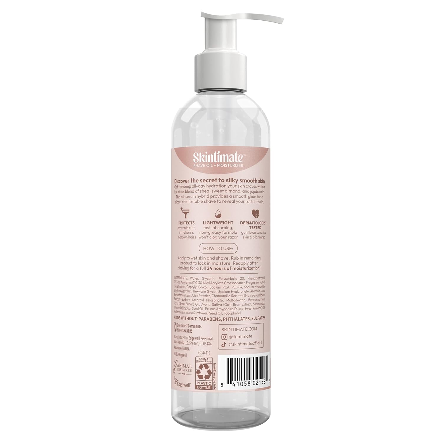 Skintimate 2-in-1 Shave Oil & Moisturizer, Coconut Bliss, 7.3oz | Shaving Oil, After Shave for Women Bikini Area Moisturizer with Vitamin E and Aloe, Shaving Cream Alternative, 7.3 fl oz - Image 10