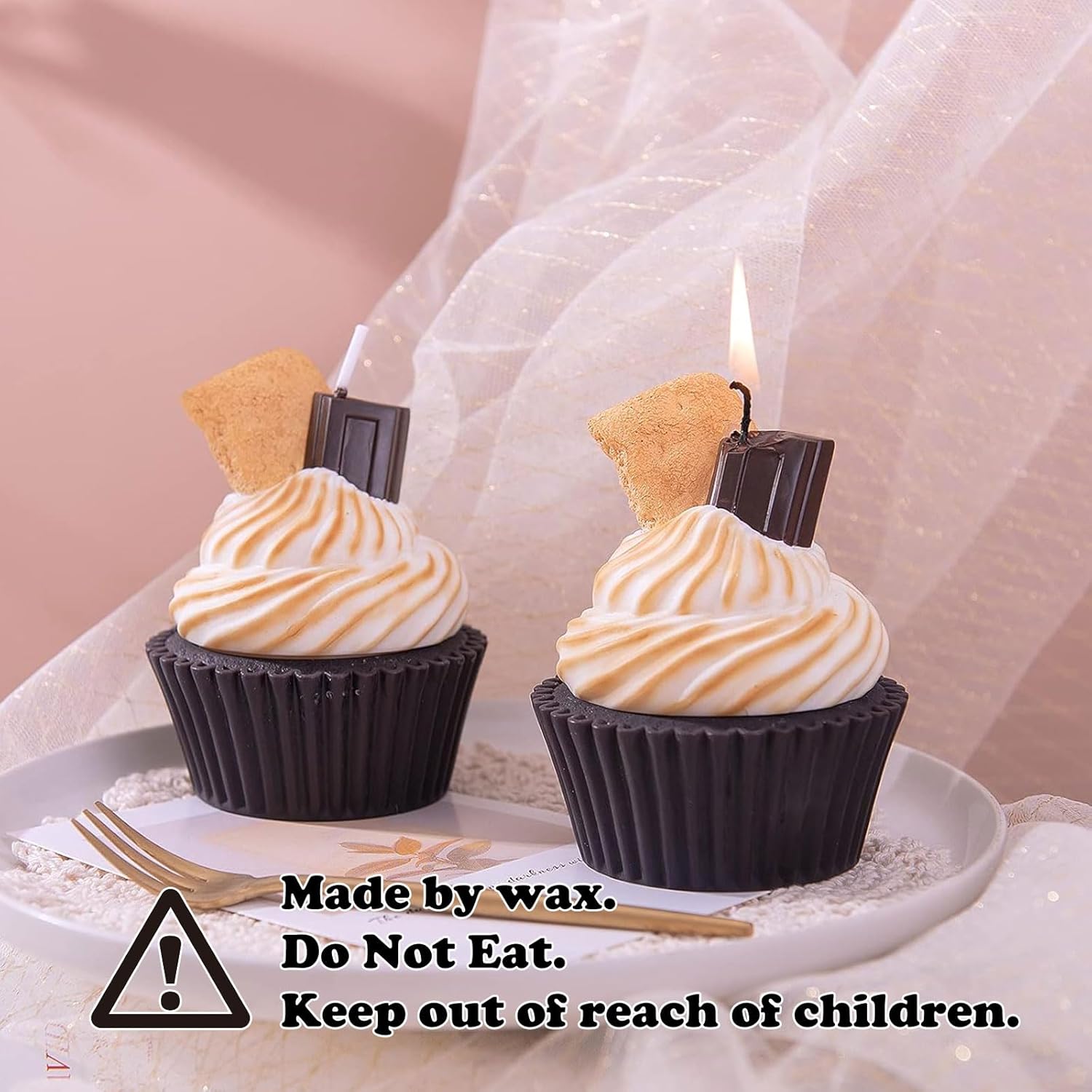 Toasted Marshmallow French Vanilla Scented Candle for Birthday Party Baby Shower and Wedding Favor - Image 3