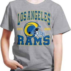 Junk Food Clothing x NFL - Team Helmet - Kids Short Sleeve Fan Shirt for Boys and Girls - Officially Licensed NFL Apparel
