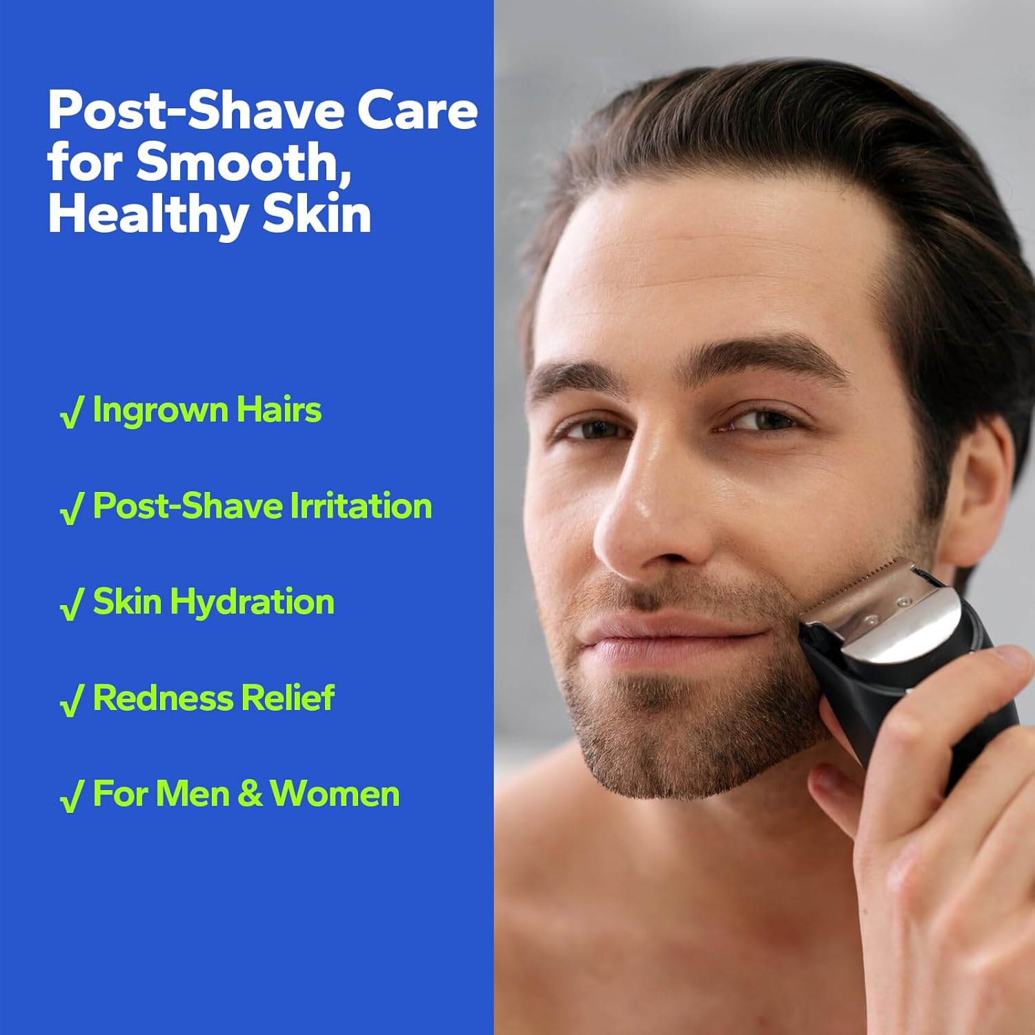 Razor Bump Stopper (3.38 Fl Oz), Ingrown Hair Treatment for Men & Women, Razor Burn Relief for Bikini Area, After Shave Lotion for Smooth, Bump-Free Skin - Image 4