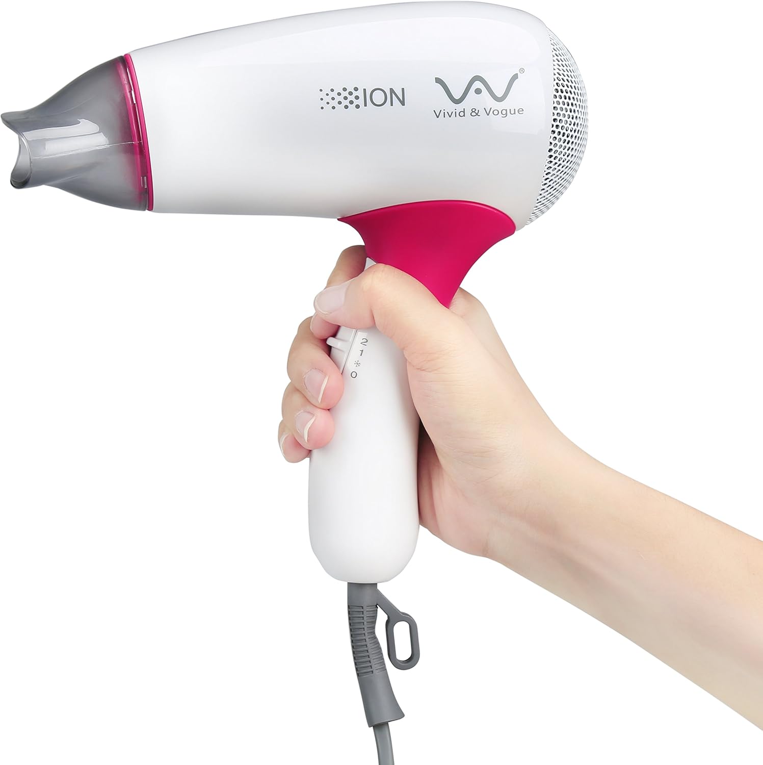VAV 1200W Travel Hair Dryer Professional Ceramic Mini Blow Dryer for Kids with Cool Shot Button,Folding Handle - Image 6