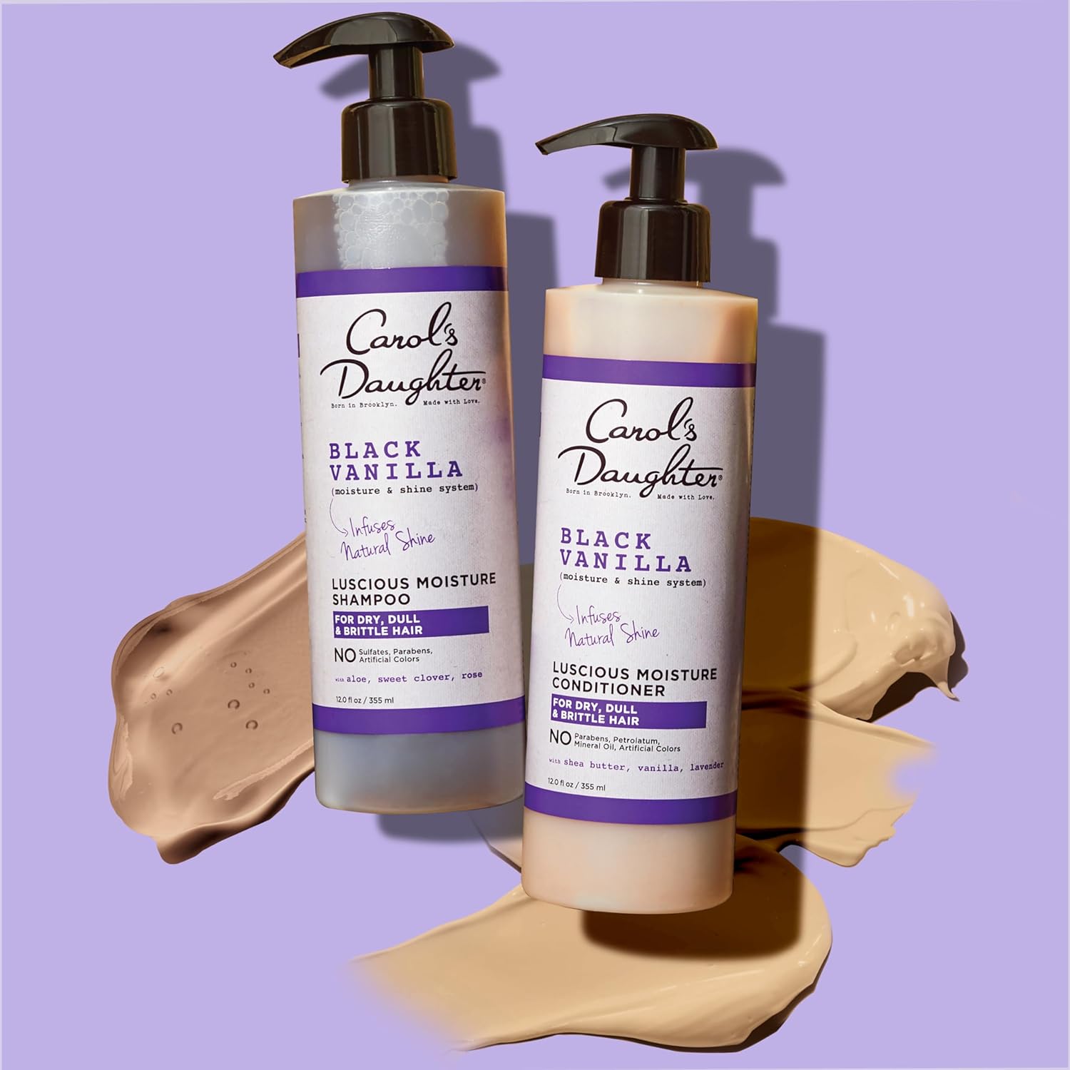 Carol's Daughter Black Vanilla Shampoo and Conditioner Set 1 Kit for Curly Wavy Hair - Image 5