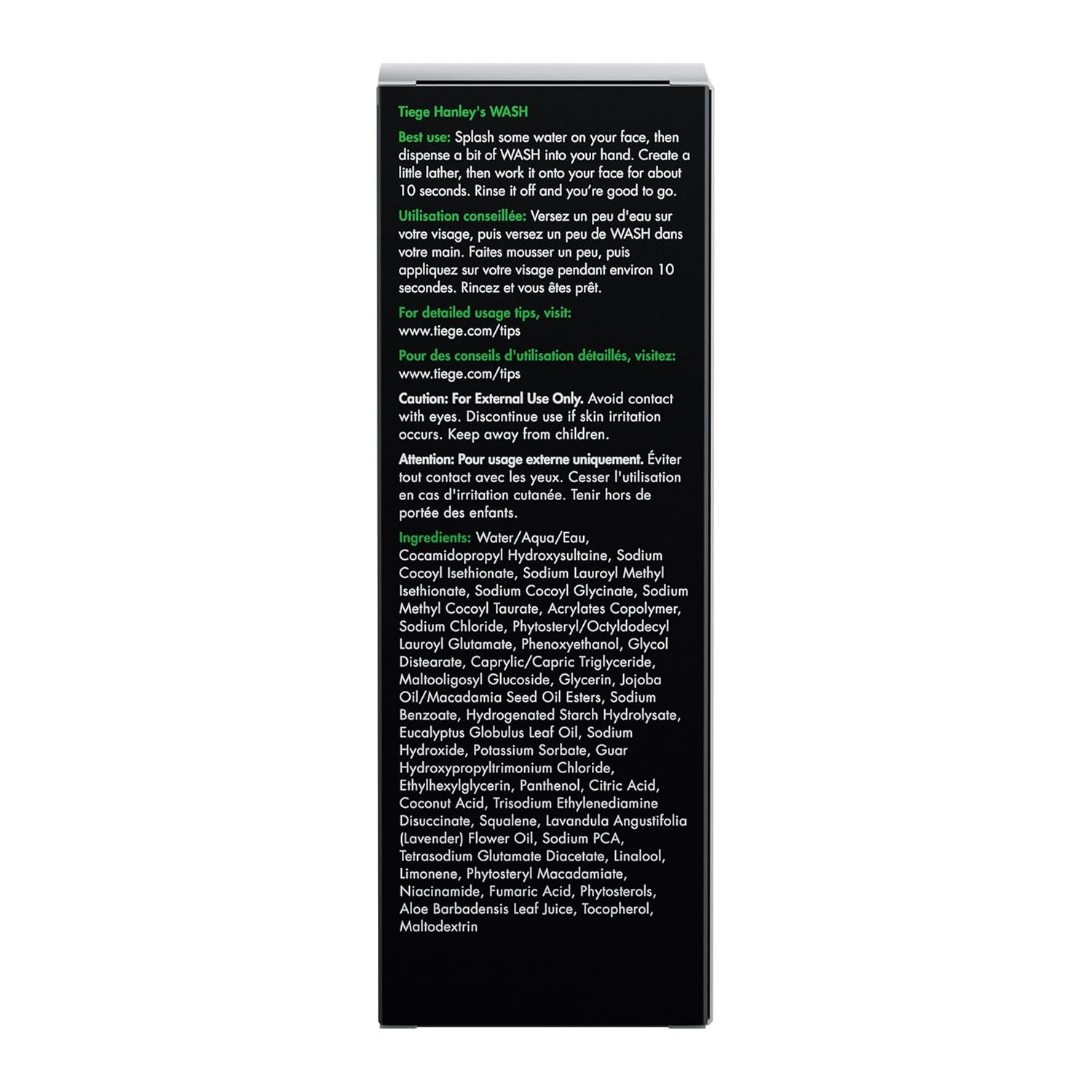 Tiege Hanley Men's Daily Face Wash 5.5 Oz Fragrance-Free Dry Sensitive Skin Cleanser - Image 2