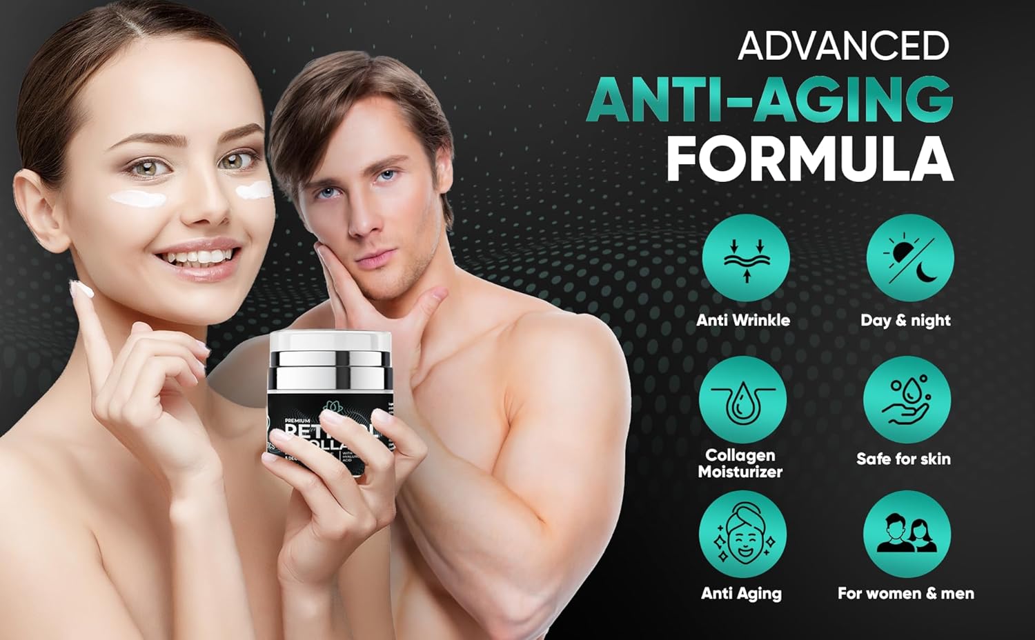 Retinol Anti-Aging Face and Neck Cream with Collagen Moisturizer 1.7 oz - Image 4