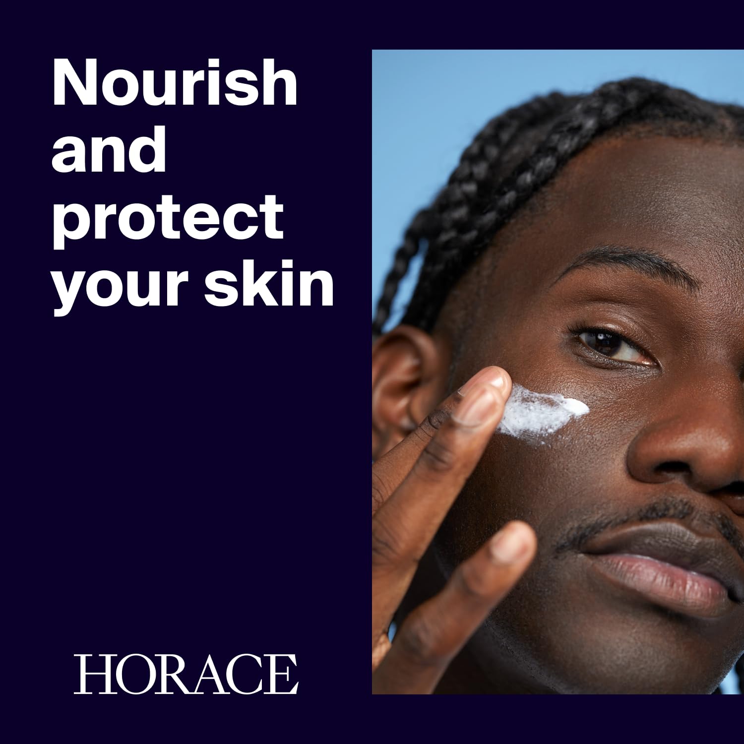 HORACE Rich Face Moisturizer for Men - Hydrating Cream with Organic Prickly Pear Oil and Shea Butter - Moisturising Skincare for All Skin Types - Unscented, 2.5 fl.oz - Image 2