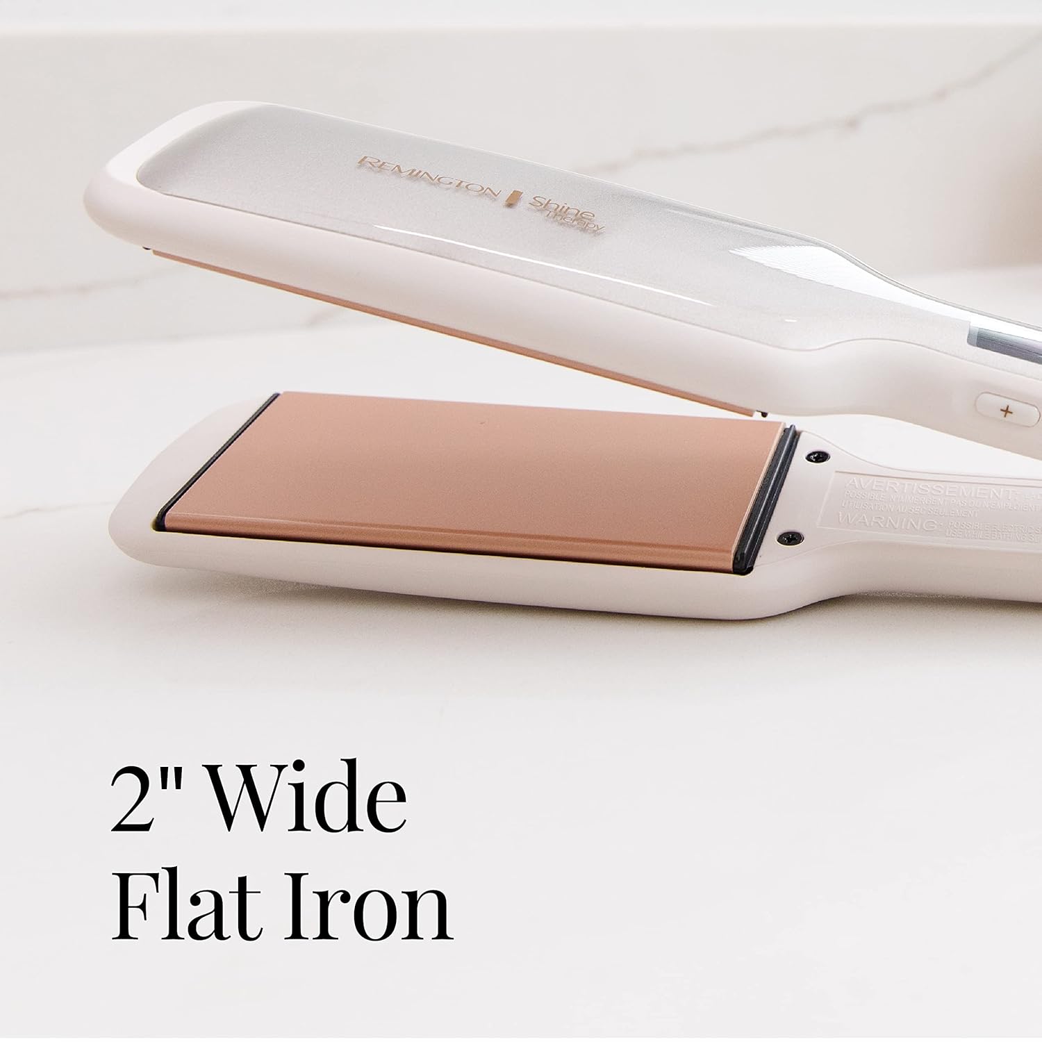 Remington Shine Therapy 2 inch Ceramic Flat Iron with Argan Oil & Keratin for Smooth, Shiny Hair - Image 8
