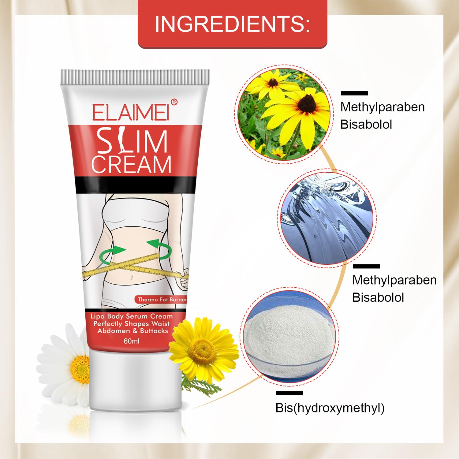 200ml Hot Cream for Belly Slimming Fat Burning Stomach Waist Buttocks - Image 7