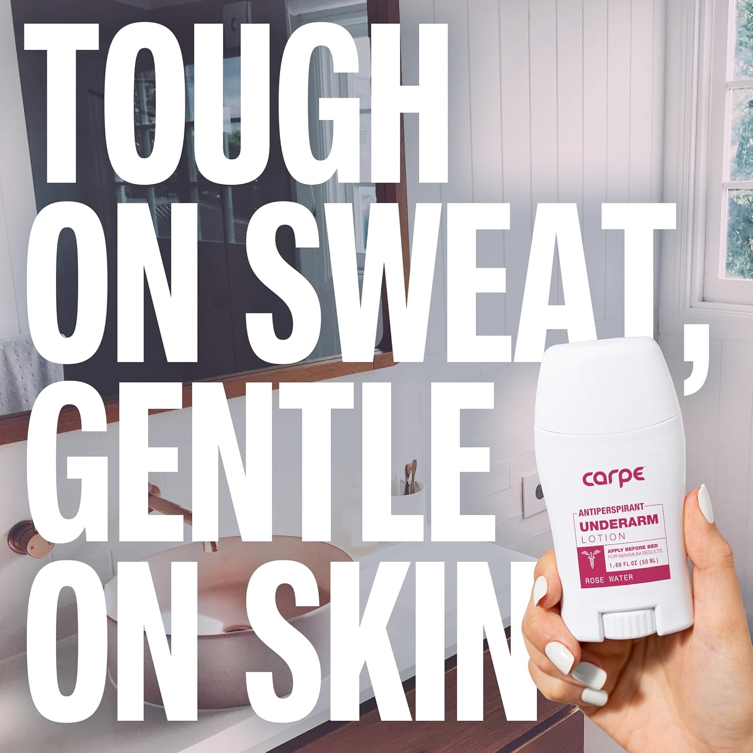 Carpe Clinical Strength Underarm Antiperspirant for Women with Rose Water scent, Combat excessive sweating Stay fresh and dry, Great for hyperhidrosis (Pack of 2) - Image 6