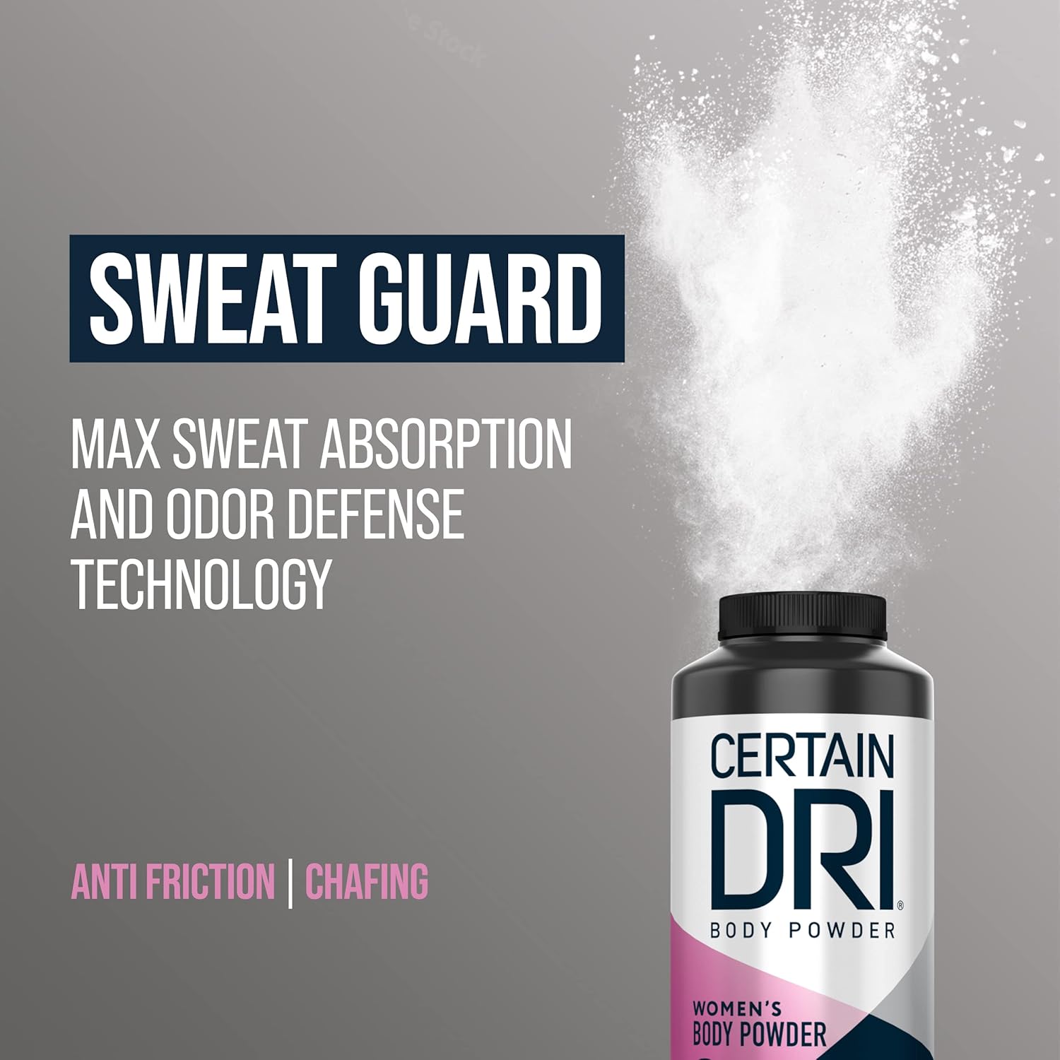 Certain Dri Talc-Free Women's Body Powder 8 oz Calamine Scent Maximum Sweat Absorption - Image 4