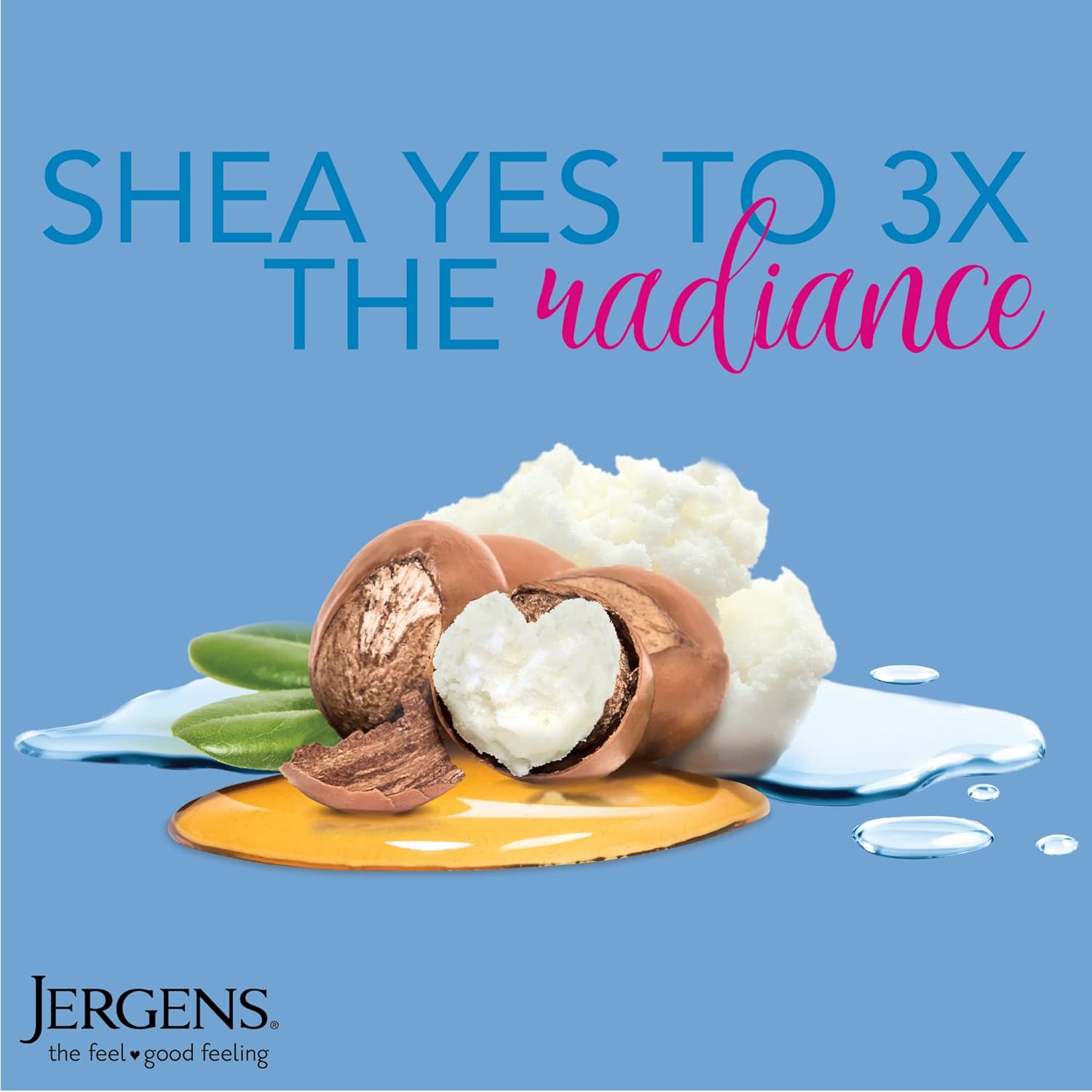 Jergens Shea Butter Oil Wet Skin Body Moisturizer 10 Oz Fast-Absorbing Lotion for Dry Skin - Image 3