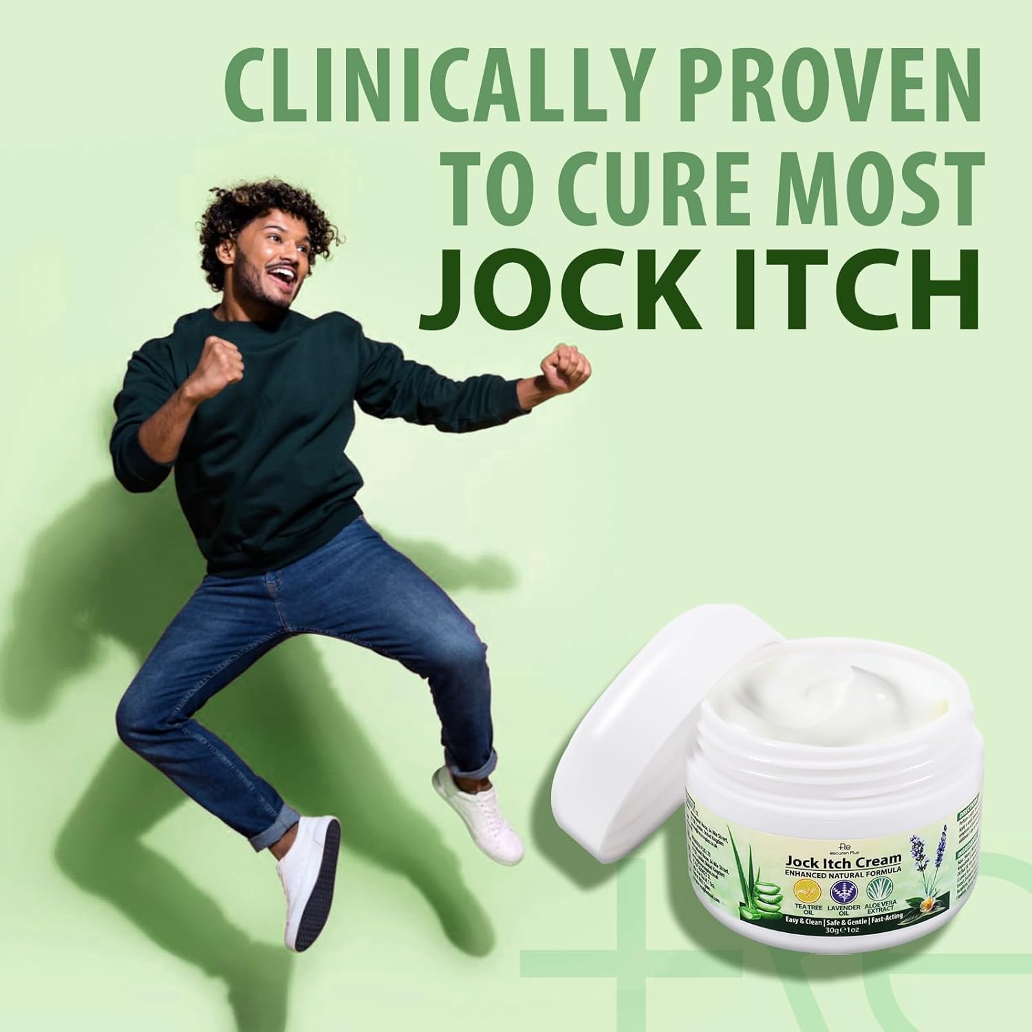 4 oz Natural Antifungal Cream for Jock Itch, Athlete's Foot, Ringworm with Tea Tree, Aloe, Lavender - Image 7