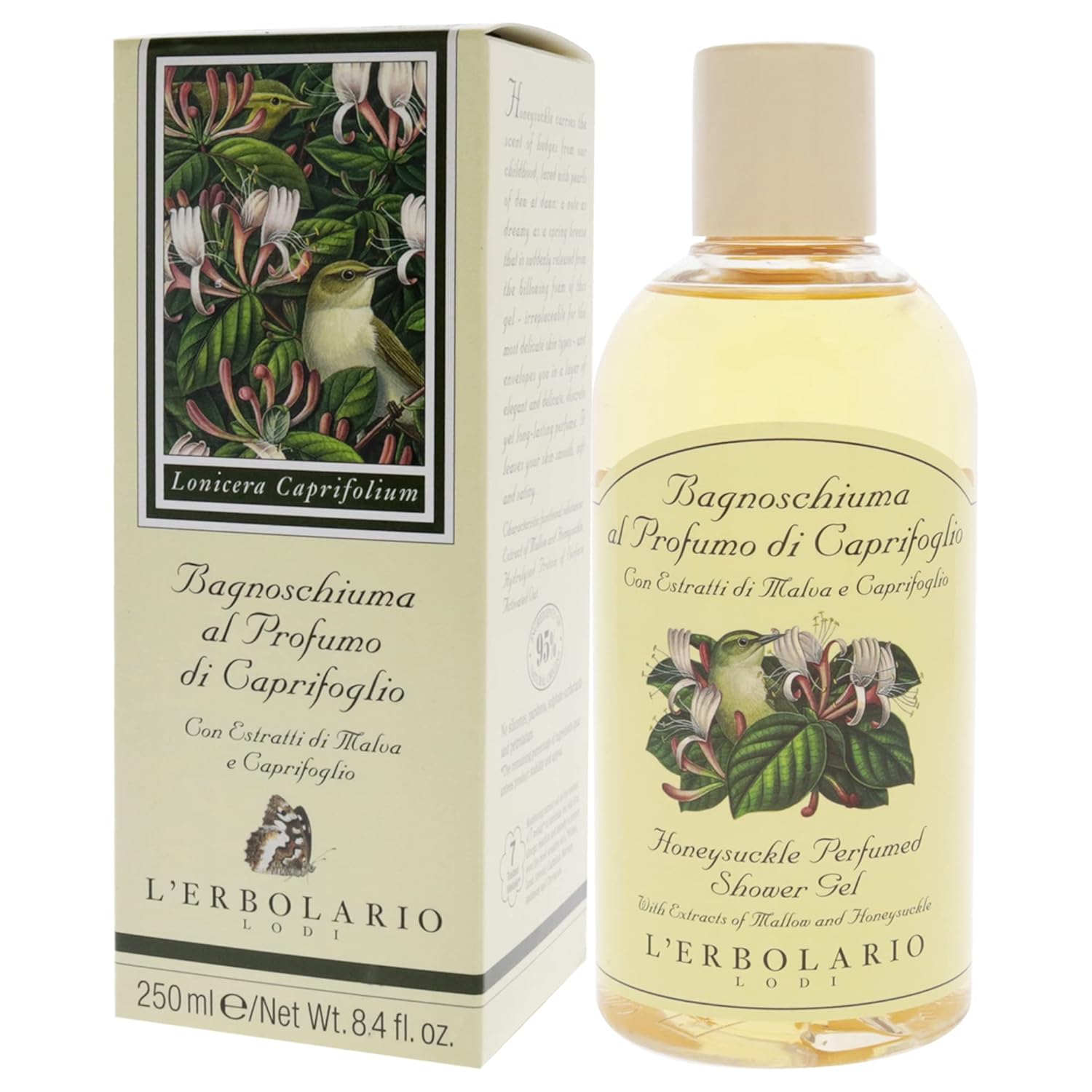 L'Erbolario Shower Gel - Moisturizing Body Wash for Smooth Skin - Softening and Nourishing Floral Body Soap for Delicate Skin - Honeysuckle - 8.4 oz - Image 4
