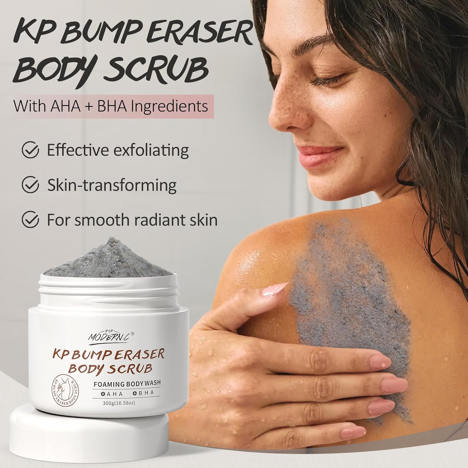 Kp Bump Eraser Body Scrub 300g for Keratosis Pilaris with Salicylic Acid and AHA - Image 8