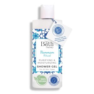 Shower Gel for Body Wash | 100% Vegan & Contains Natural Traditional Hammam Soap Extract | Moisturizing Liquid Soap as Bath Products for Men & Women | 13.5 Fl Oz