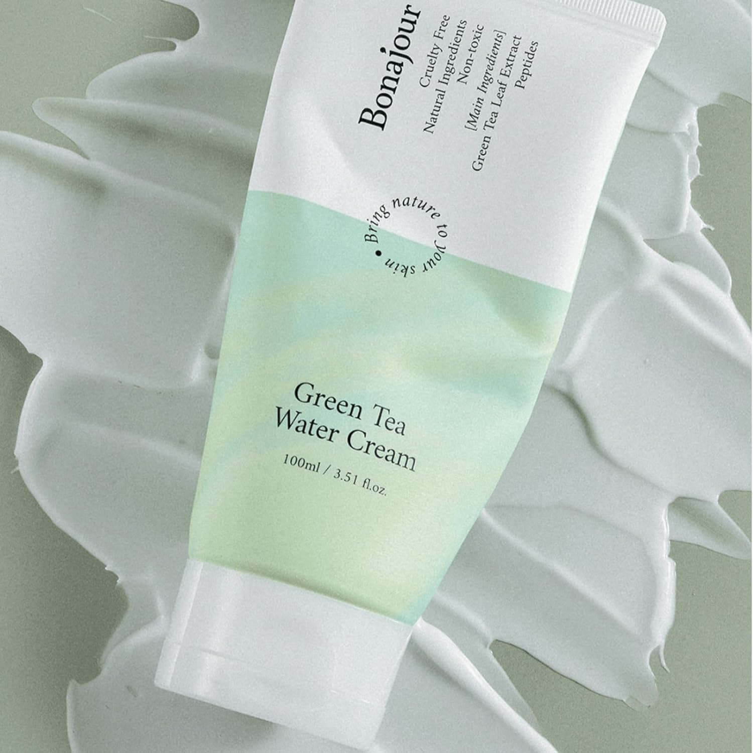 BONAJOUR Green Tea Water Bomb Vegan Moisturizing Gel Cream 3.38 Fl. oz for Sensitive Skin - Image 6