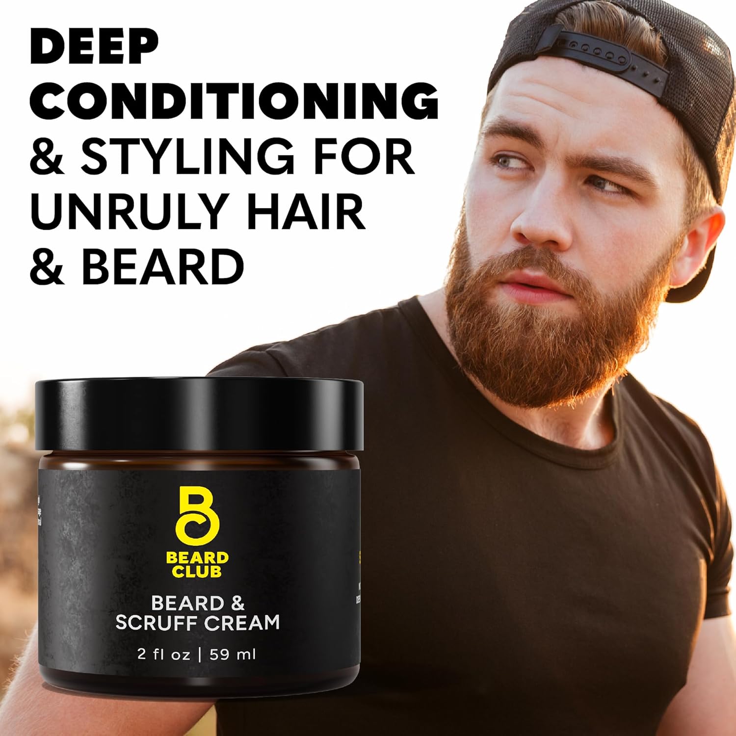 The Beard Club 4 oz Biotin Beard Cream with Shea Butter for Healthy Beard and Skin - Image 7