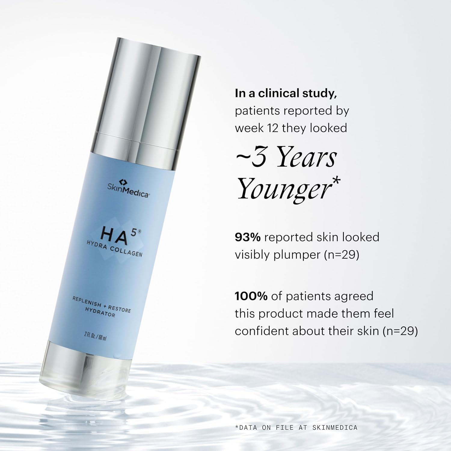 SkinMedica HA5 Hydra Collagen Replenish + Restore Hydrator – Next-Gen HA5 With 2X More Hyaluronic Acid. Enhanced for Instant Hydration & Smoothness to Restore Skin’s Hydration Reservoir, 2 Oz - Image 5