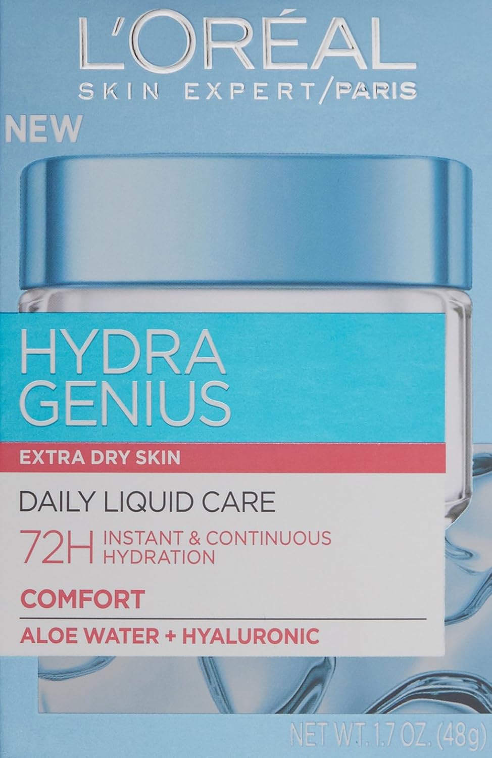 L'Oreal Paris Hydra Genius Oil-Free Moisturizer for Extra Dry Skin 3.04 fl. oz - Image 2
