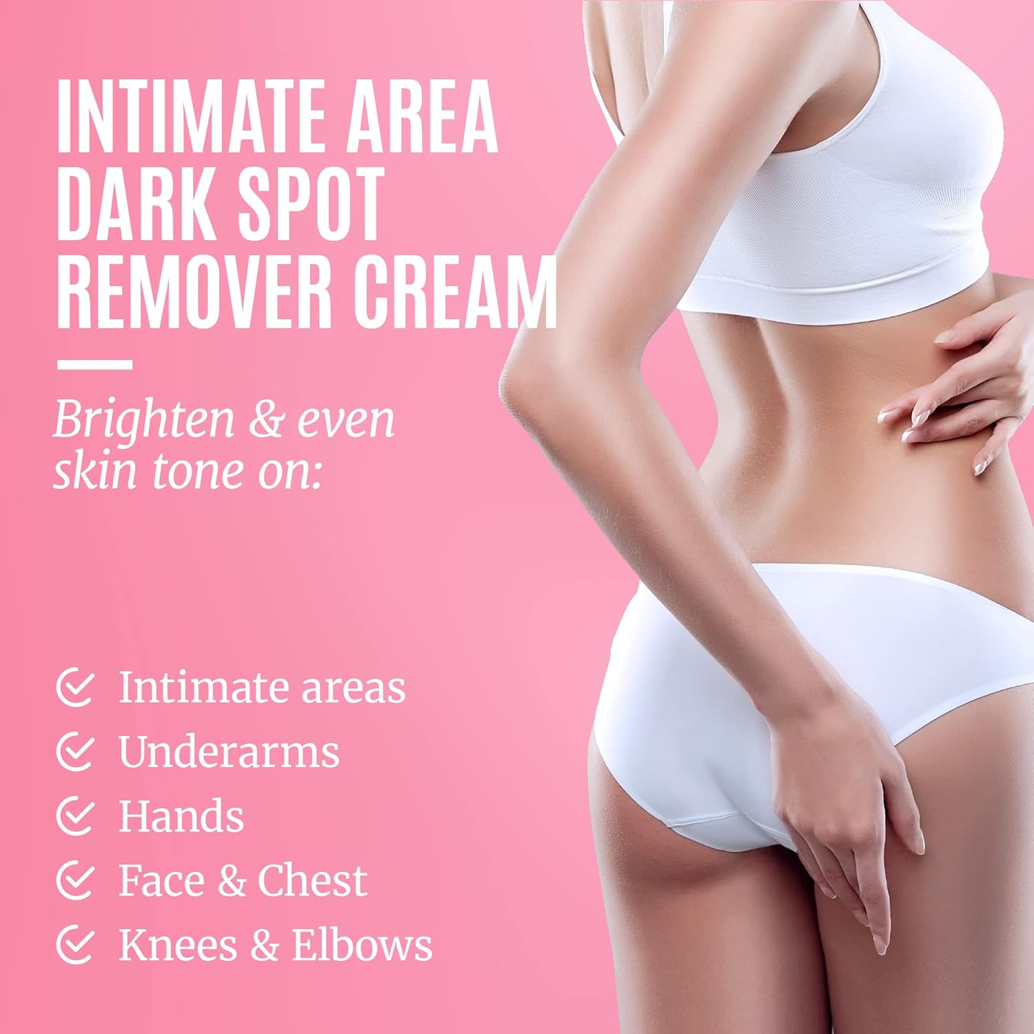 Divine Derriere Intimate Dark Spot Remover for Body, Face, Bikini and Sensitive Areas - Dark Spot Corrector Cream for Intimate Areas Contains Mulberry Extract, Alpha Arbutin, Peptide - Image 3