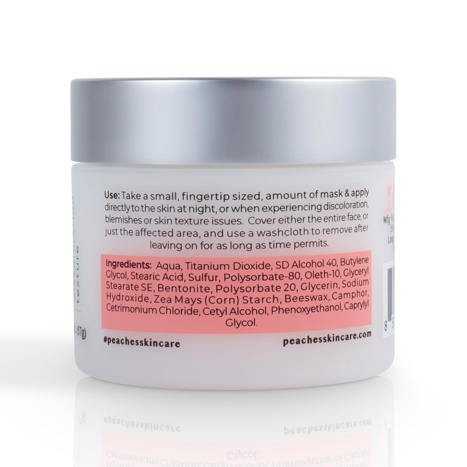 Acne Face Mask – Fast-Drying Camphor and Sulfur Formula with Antioxidants – Supports Clearer, Revitalized Skin – Revitalizing Rescue Mask (2 fl. oz) - Image 2
