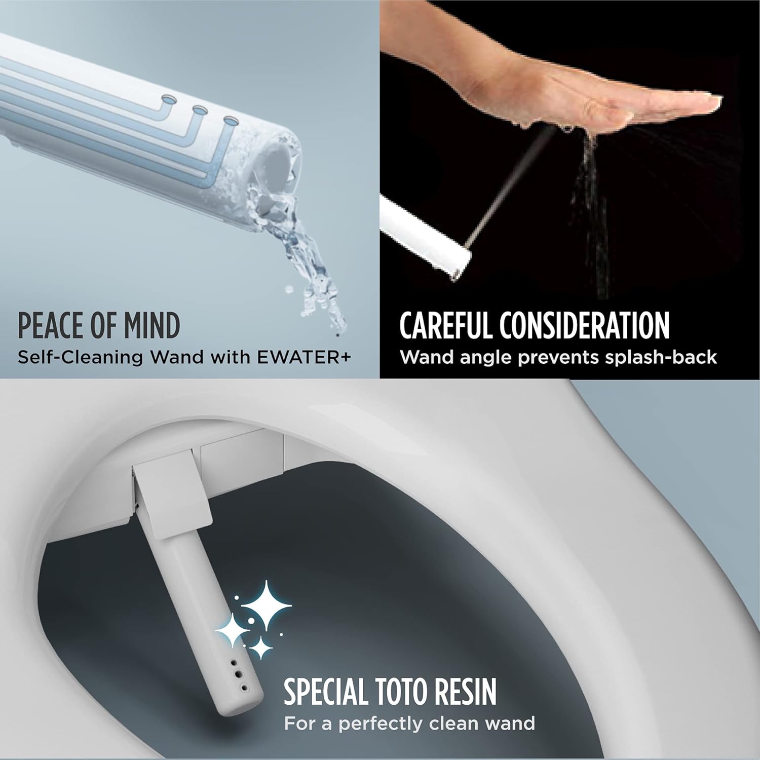 TOTO SW3074#01 WASHLET C2 Electronic Bidet Toilet Seat with PREMIST and EWATER+ Wand Cleaning, Elongated, Cotton White - Image 4