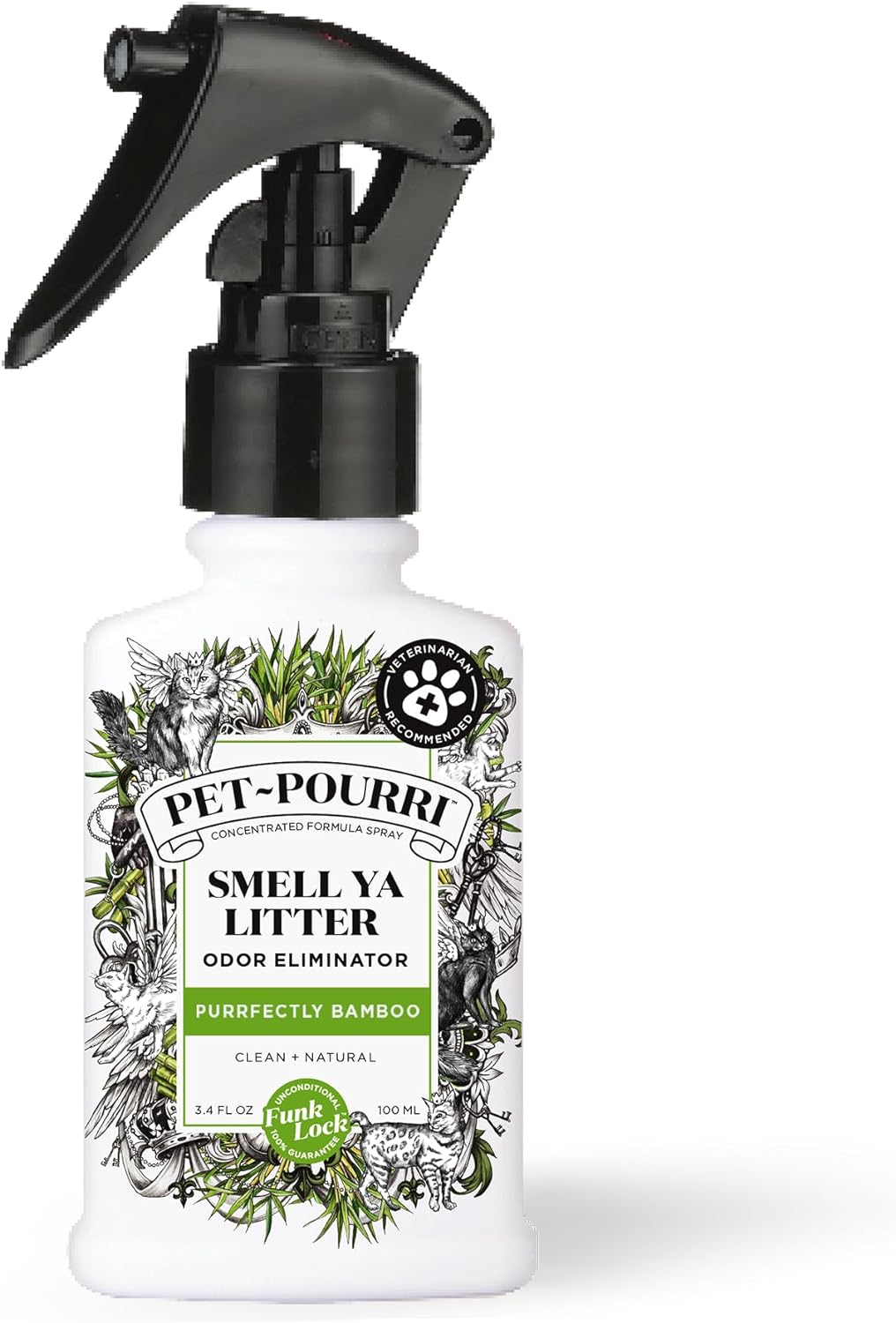 Pet-Pourri Smell Ya Litter Cat Deodorizer Spray – Kitty Litter Box & Home Odor Freshener – Plant Based Ingredients – Vet Recommended – Great for Air, Carpet, Litter Box, Pee, Urine & Strong Pet Odors