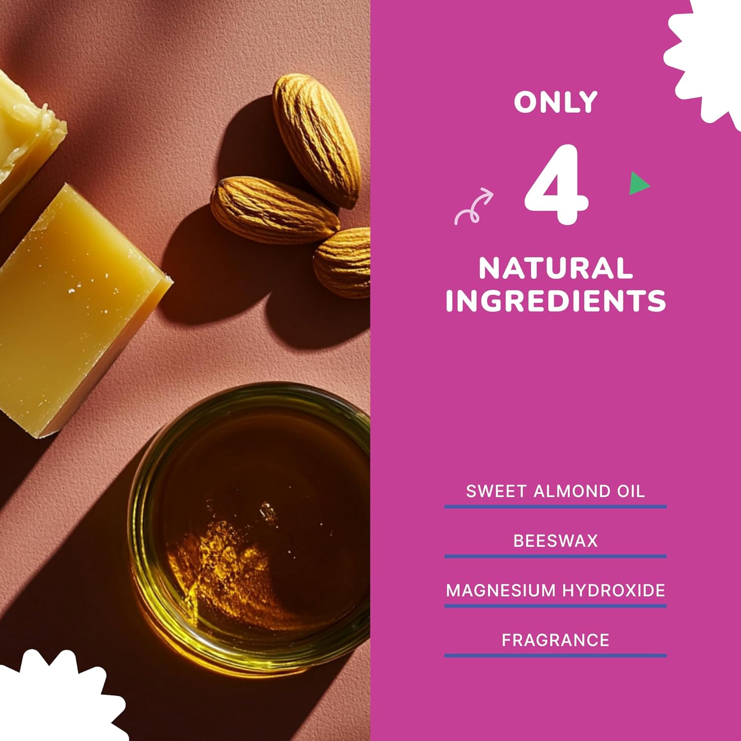 MAGSOL Natural Deodorant for Kids and Teens, Hypoallergenic Gentle on Skin, Only 4 Ingredients, Aluminum Free, Baking Soda Free, Natural Deodorant for Girls (Enchanted Dreamer) - Image 4