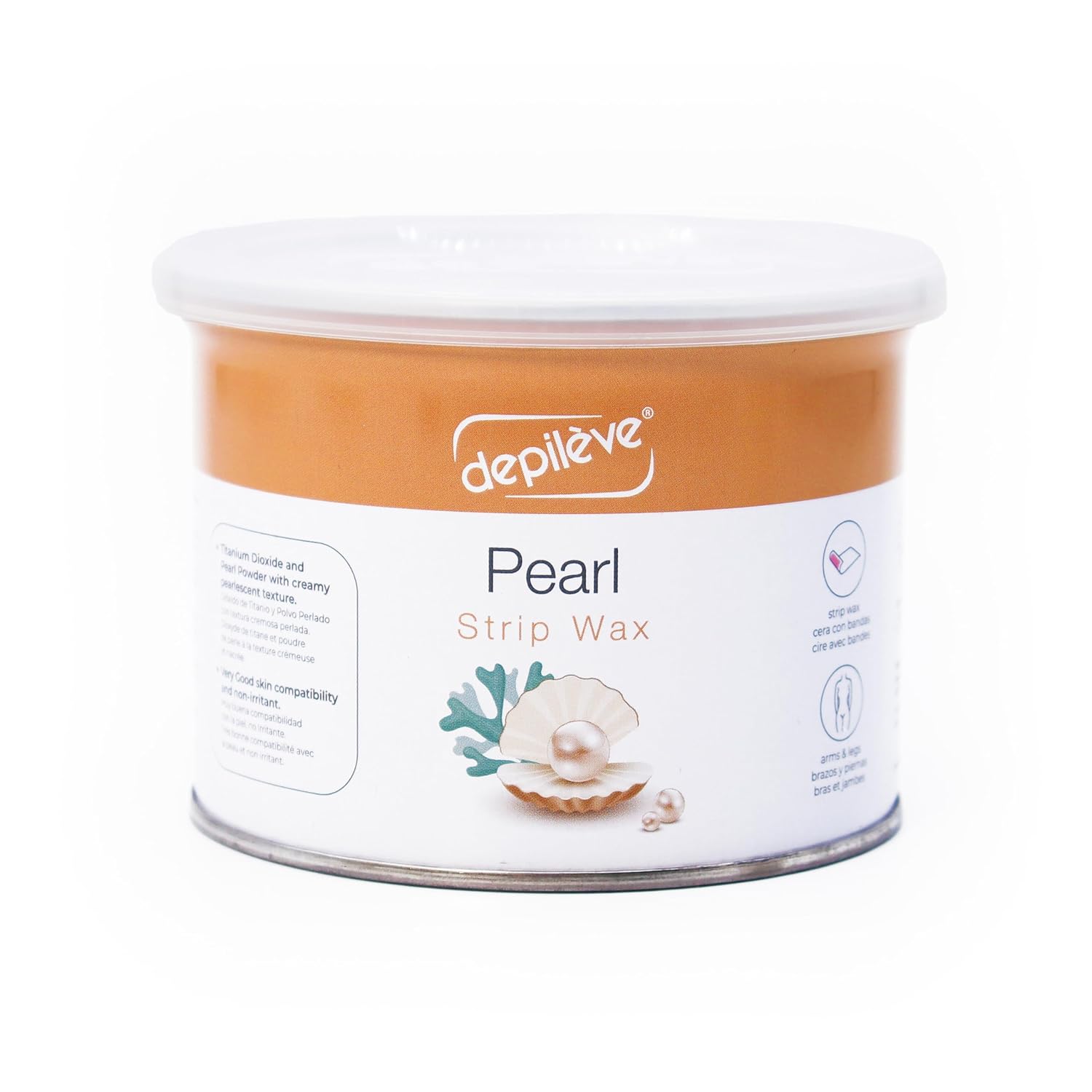Depileve Hair Removal Wax - Pearl Rosin Full-Body Wax - Ideal for Dry, Flaking Skin - Soft and Gentle Waxing Pearls - Moisturizing Strip Wax - 14 oz