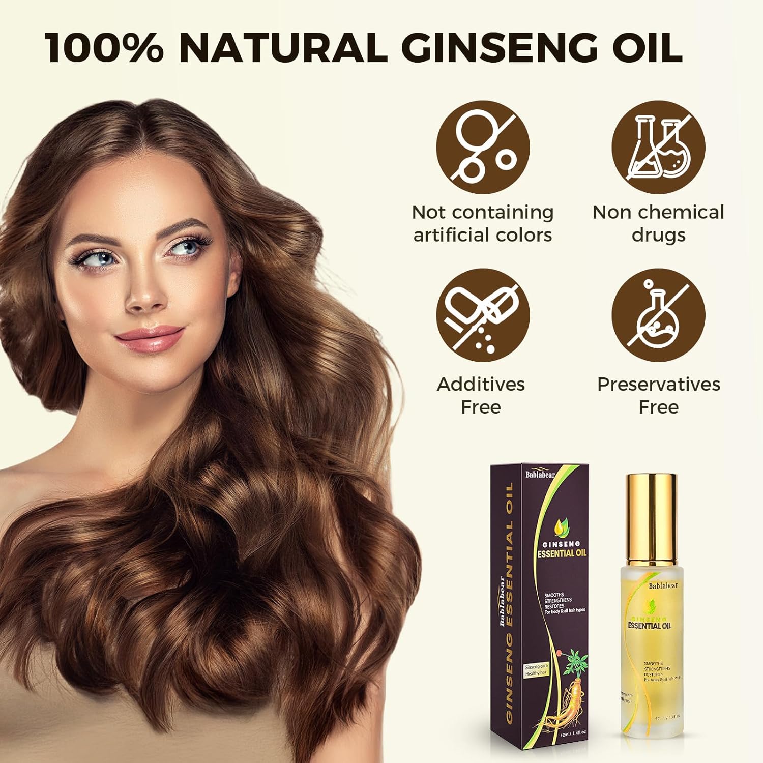 Hair Oil for Frizzy Hair, Hydrating Serum for Damaged Hair, Anti-Frizz & Heat Protectant Oil for Split Ends Repair, Leave-In Conditioner for Dry Hair, Lightweight Aceite para el Cabello - Image 7
