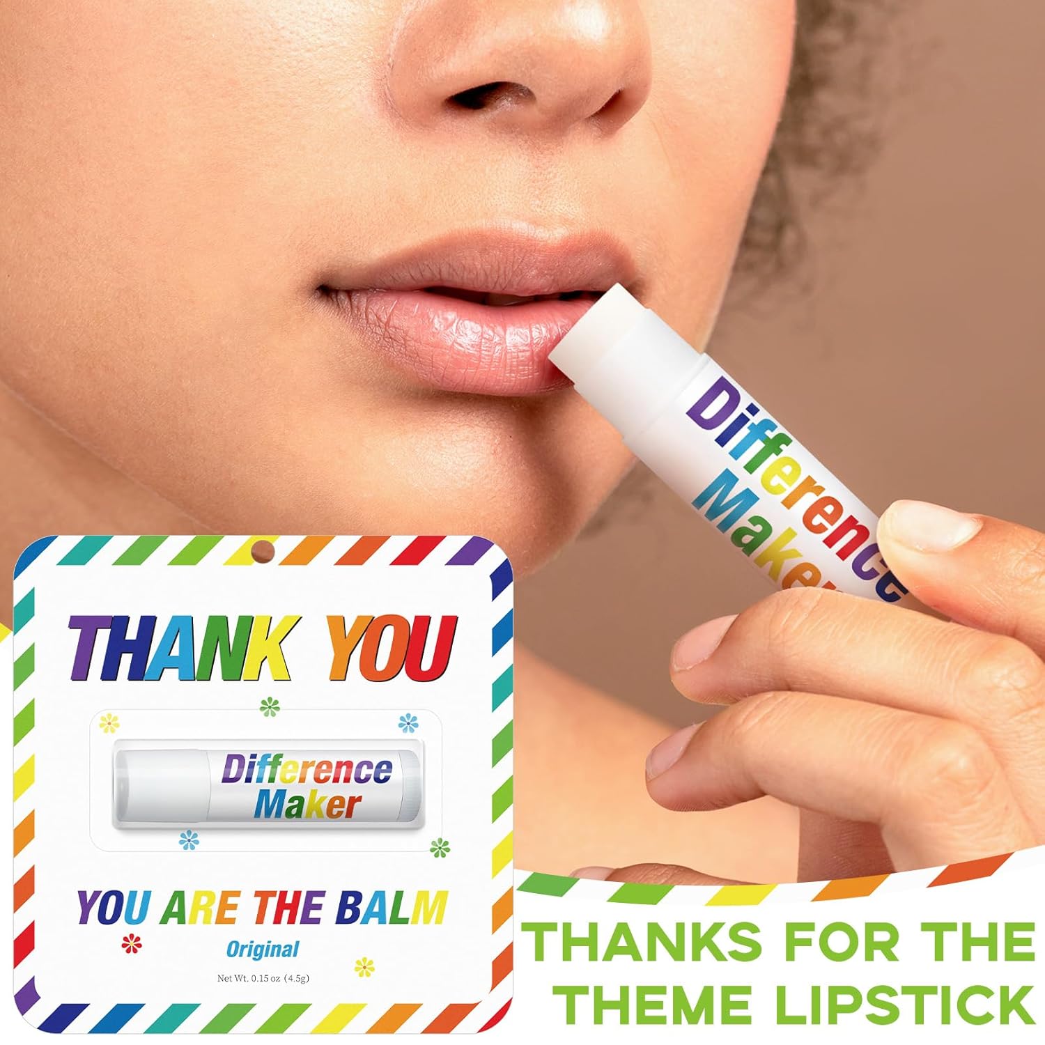 30 Pack Back to School Appreciation Gifts Employee Teacher Lip Balms Bulk Staff Team Thank You Gifts Volunteer Appreciation Summer Party Favor for Women Men Coworker Club You're the Balm(Colorful) - Image 3