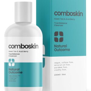 Combination Skin True Balance Facial Cleanser Green Tea & Acai Berry | Face Wash and Cleansing Gel for Men & Women | Cruelty Free | 8 oz