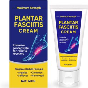 LAORICI Plantar Fasciitis Relief Cream - Heel Relief Cream for Plantar Fasciitis, Heel Spurs, Knee, Hands & Legs, Maximum Strength Soothe, 60ML